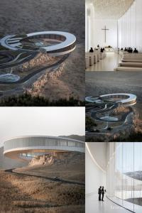 Проект футуристического похоронного центра в Мексике Проект футуристического похоронного центра в Мексике